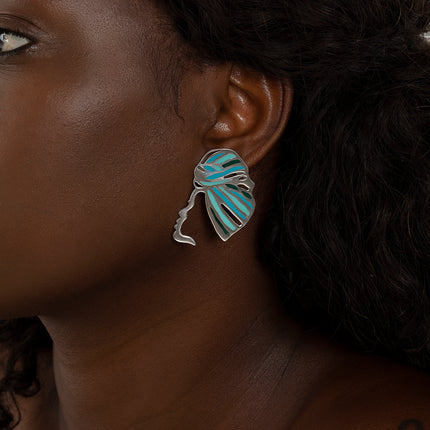 Sierra African Woman Silhouette Earring