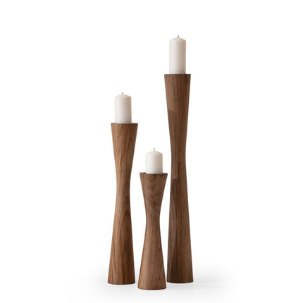 3'lü Dev Mumluk Takımı-Şamdan-More Wood Design-NowShopFun