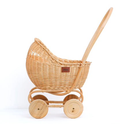 Rattan Doll Stroller