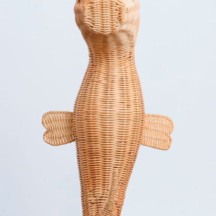 Rattan Sea Horse Wall Decor