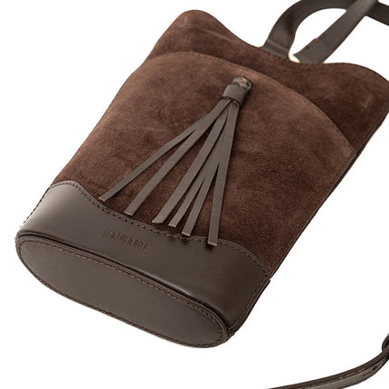 Eos Suede Crossbody Bag