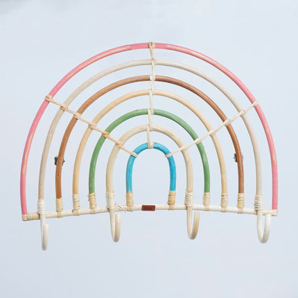 Rainbow Rattan Hanger