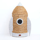 Rattan Rocket Toy Basket with Lid