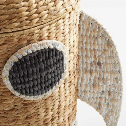 Rattan Rocket Toy Basket with Lid