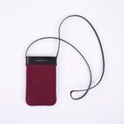 red leather phone bag by atelier galin