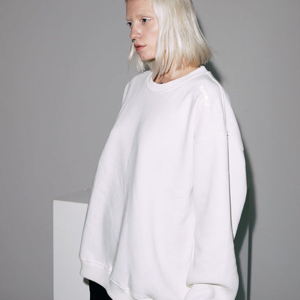 Basic Off White Oversized Sweatshirt