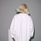 Sudadera Básica Oversize Blanco Roto