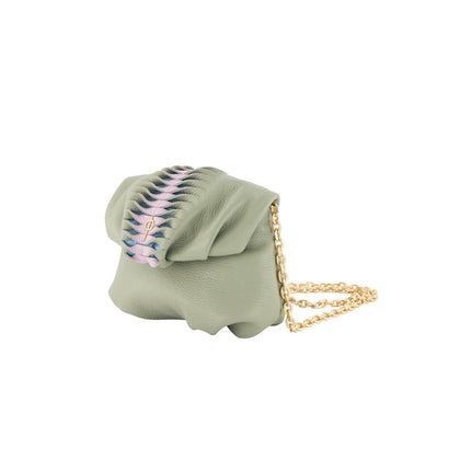 Pastell Mini Leda Schultertasche und Clutch 