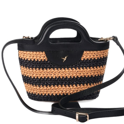 Ayya Design - Hummingbird Stripe Bag Black - Omuz Çantası