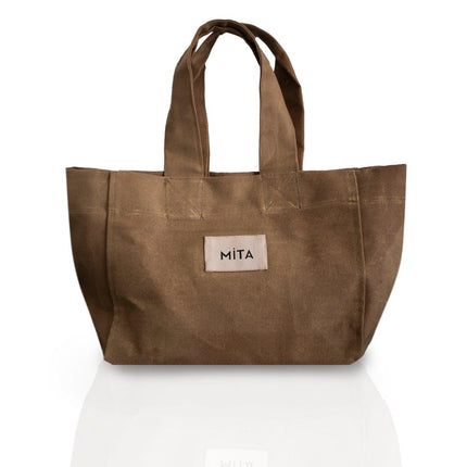 Bej Rengi Canvas Tote Bag-Mita Concept-nowshopfun