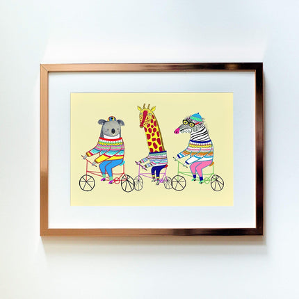Biking Friends Tablo-Little Forest Animals-nowshopfun