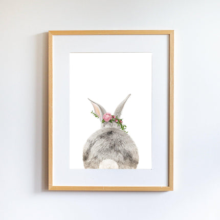 Bunny Butt with Flower Tablo-Little Forest Animals-nowshopfun