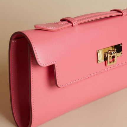 Classy Clutch Pembe-Twinsaction-nowshopfun