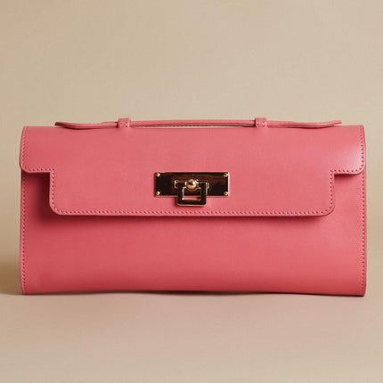 Classy Clutch Pembe-Twinsaction-nowshopfun