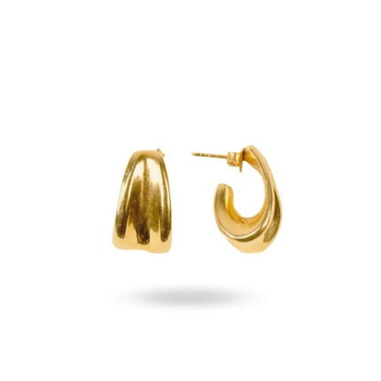 Erica Amorphous Hoop Earrings