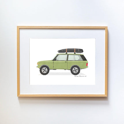 Green Range Rover Tablo-Little Forest Animals-nowshopfun