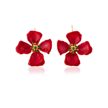 HAWAII ÇİÇEK KÜPE-Milou Jewelry-nowshopfun