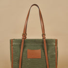 Kanvas Tote Green-Twinsaction-nowshopfun