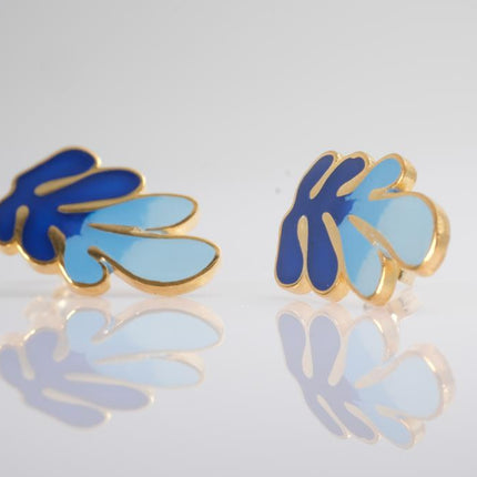 Matis Collection - Degrade Navy Blue Earrings