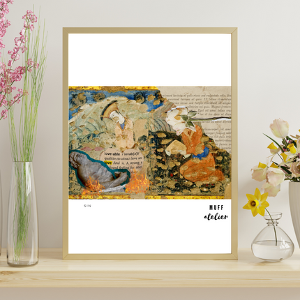 Sin Art Print Baskı-Muff Atelier-nowshopfun