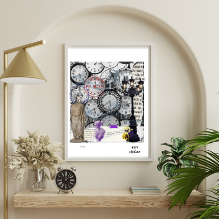 Time Art Print Baskı-Muff Atelier-nowshopfun