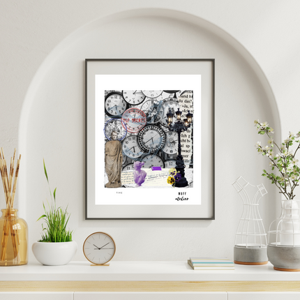 Time Art Print Baskı-Muff Atelier-nowshopfun