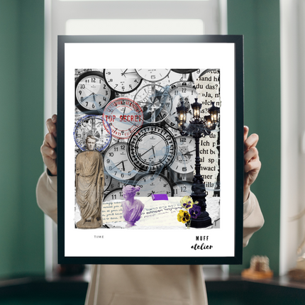 Time Art Print Baskı-Muff Atelier-nowshopfun