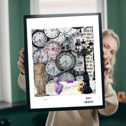 Time Art Print Baskı-Muff Atelier-nowshopfun