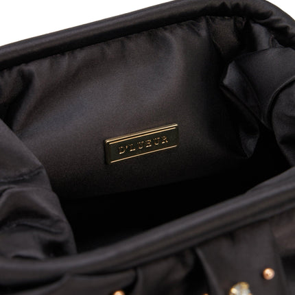 Vega Black Clutch-D’LUEUR ATELIER-nowshopfun